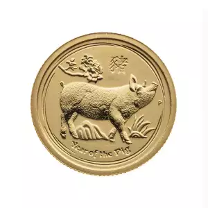 Australian Perth Mint Gold Lunar - Year of the Pig, 1/20 oz - 2019 (3)