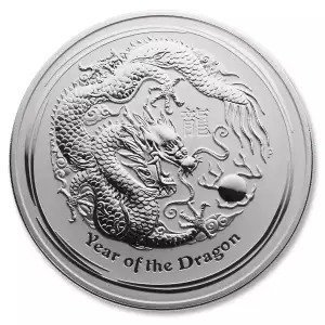 Australian 1 Kilo Silver Year of the Dragon - 2012 (2)
