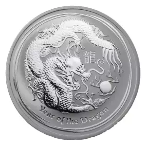 Australian 1 oz Silver Lunar Year of the Dragon - 2012 (2)