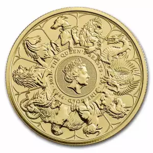 UK Royal Mint Gold Queen's Beast 1 oz: Completer Coin - 2021