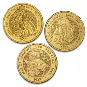 UK Gold Tudor Beasts, 1/4 oz - Misc Dated 
