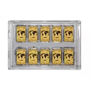 RCM Legal Tender Gold Bar, 1oz (1/10oz x 10)  (3)