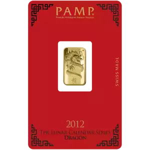 5g PAMP Gold Bar - Lunar Dragon (2)