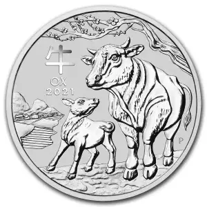 Australian 1oz Silver Year of the OX - 2021 (2)