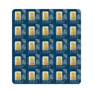 PAMP Suisse Gold Fortuna Multi Gram Sheet, 25 x 1 gram  (5)