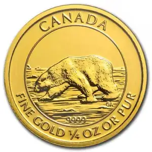RCM Gold Coin - Polar Bear, 1/4oz - 2013