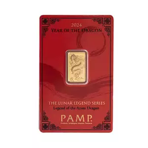 PAMP Gold Bar - Year of the Dragon, 10 gram - 2024