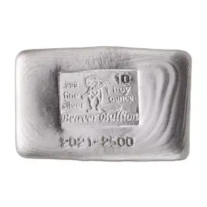 Beaver Bullion - 10 oz Silver Bar (2)