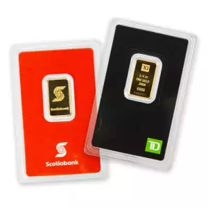 Misc Minted Gold Bar, 1/4 oz