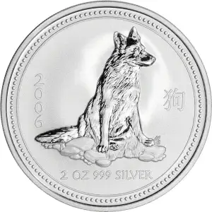 Australian 1oz Silver Year of the Dog - 2006 (2)