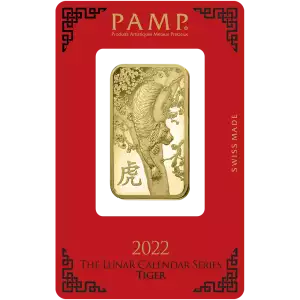 PAMP Gold Bar - Year of the Tiger, 1oz - 2022 (3)