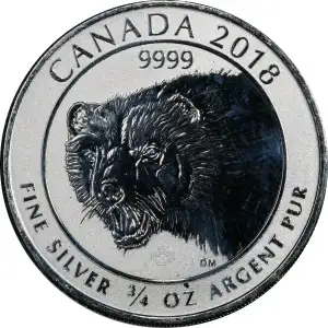 3/4 oz RCM Silver Wolverine - 2018 (2)