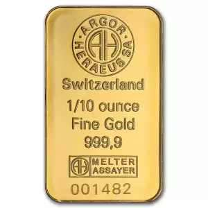 Misc Minted Gold Bar, 1/10 oz (3)