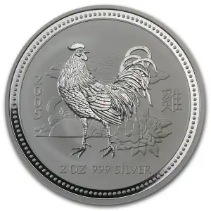Australian 2oz Silver Year of the Rooster - 2005
