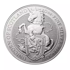 Royal Mint 10oz Silver Queen's Beast: Unicorn of Scotland - 2019