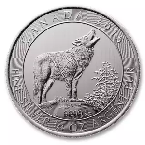 3/4 oz RCM Silver Grey Wolf - 2015