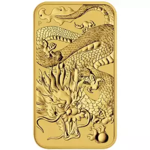Australian Perth Mint 1oz Dragon Gold Rectangular coin - Misc. Dates (2)