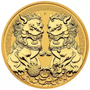 Australian Gold Coin, 1 oz - Guardian Lions (Double Pixiu) - 2021 (2)