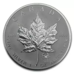 RCM Zodiac Privy 1oz Silver Maple Leaf, Cancer - 2004 (2)