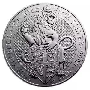 Royal Mint 10oz Silver Tudor Beast: The Lion of England - 2017 (2)