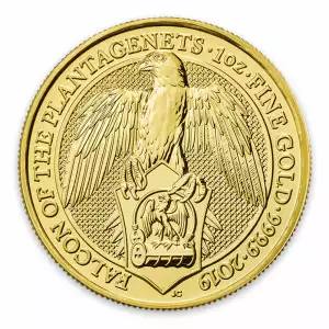 2019 1oz Britain Queen's Beast: The Falcon of the Plantagenets (2)