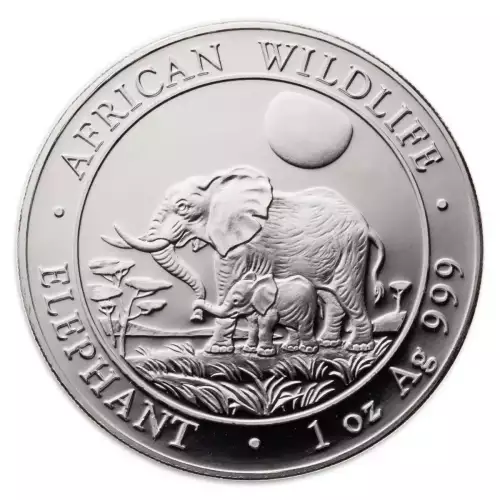 Somalian 1oz Silver Elephant - Misc. Dated (4)