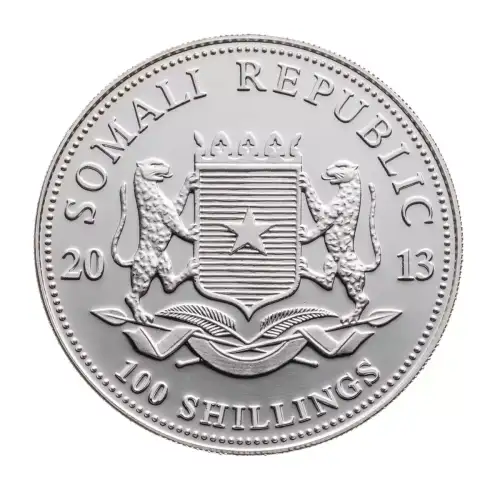 Somalian 1oz Silver Elephant - Misc. Dated (2)