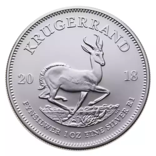 South African 1 oz Silver Krugerrand - Backdated (2)