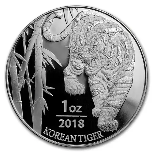 South Korea 1 oz Silver Tiger - Misc. Dated (6)
