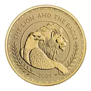 UK The Lion & The Eagle 1 oz Gold Coin .9999 - 2024 (2)