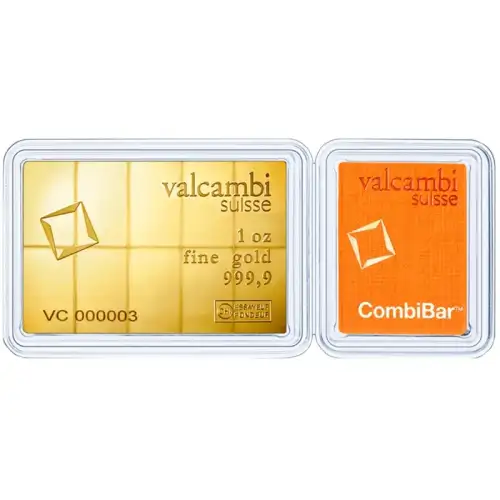Valcambi Combi Gold Bar, 1 oz  (1/10oz x 10) (2)