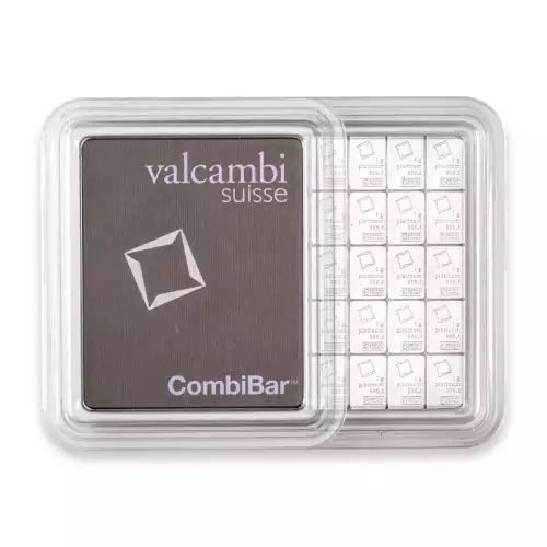 Valcambi Combi Platinum Bar, 50g (1 gram x 50) (2)