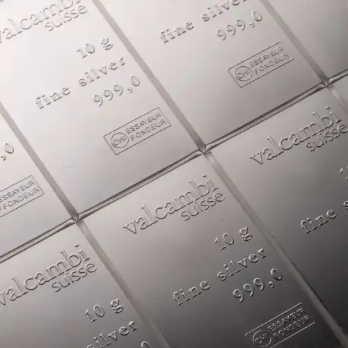 Valcambi Silver CombiBar - 10g x 10