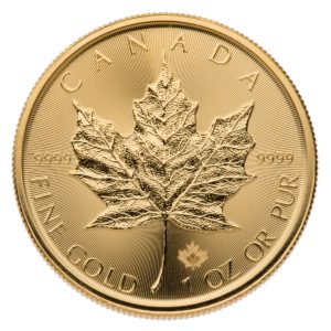 2016 CANADIAN GOLD MAPLE LEAF 1 OZ .9999