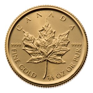 2016 CANADIAN GOLD MAPLE LEAF 1/4 OZ .9999