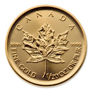 2016 CANADIAN GOLD MAPLE LEAF 1/20 OZ .9999