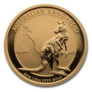 2016 AUSTRALIAN GOLD KANGAROO 1/2 OZ .9999