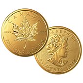 2016 CANADIAN GOLD MAPLE LEAF 1 GRAM .9999