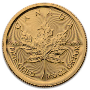 2017 CANADIAN GOLD MAPLE LEAF 1/10 OZ .9999 - Royal Canadian Mint