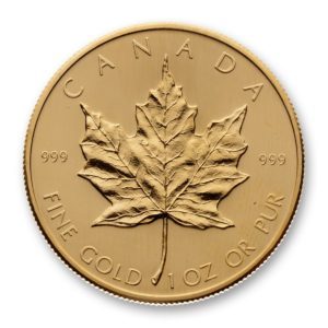 1 OZ CANADIAN GOLD MAPLE LEAF 999 (1979 - 1982)