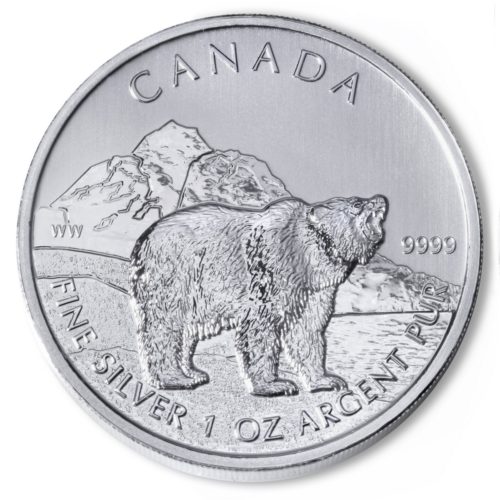 Silver Wildlife Series - 2011 Grizzly Bear 1 oz