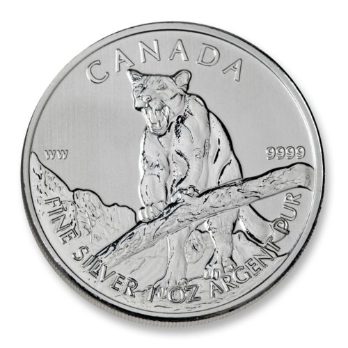 Silver Wildlife Series - 2012 Cougar 1 oz