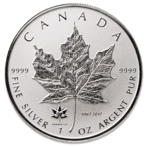 2017 Canada's 150th Anniversary 1 oz Privy Silver Maple Leaf
