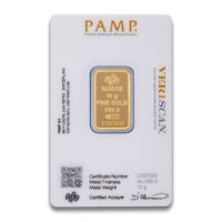 PAMP Suisse Gold Bar, 10 Gram .9999 - Canadian PMX